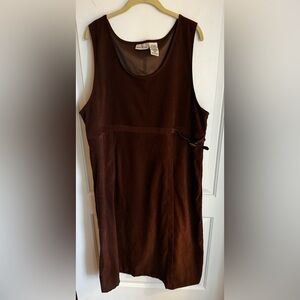 White Stag Mustang Brown Stretch Sleeveless Dress | Size XL